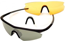 D Flex Mirrored Triple Lens Set Cycling Glasses