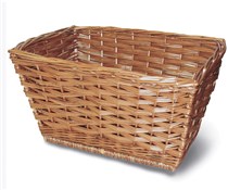 Wicker Front Basket and Leather Straps