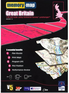 Memory Map OS Landranger Standard Edition Great Britain V5 - DVD