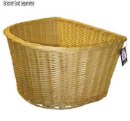 16 Inch D Shape Wicker Basket