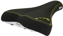 Memory Foam Comfort Saddle With Satin Steel Rails