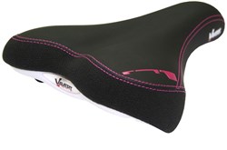 Memory Foam Comfort Womens Saddle With Satin Steel Rails