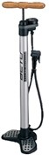 Alloy Track Pump Wooden Handle With Gauge