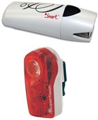 Lunar 25 Lux Front with 1/2 Watt Rear Light Set