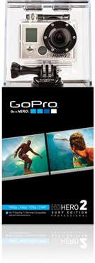GoPro HD Hero 2 Camera with Surf Mount and Accessories