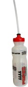Clear Branded Water Bottle 800 ml with straw