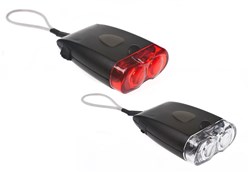Morpheme USB Rechargeable Front and Rear Light Set