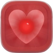 Blinder 1 LED Heart USB Rechargeable Rear Light