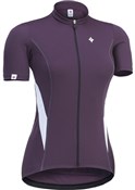 Solid Womens Short Sleeve Cycling Jersey