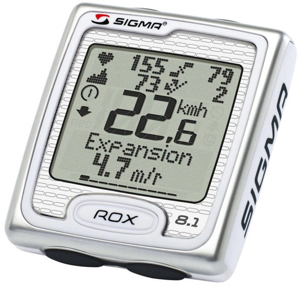 Sigma ROX 8.1 Heart Rate Monitor Wireless Cycle Computer With Speed/Cadence/Watts